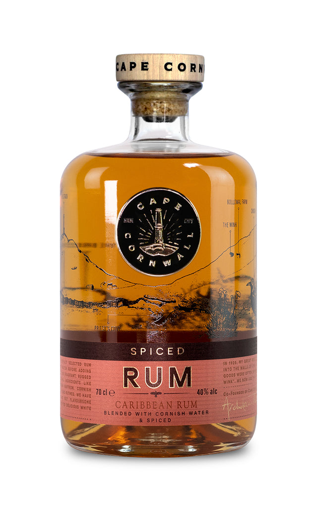 Cape Cornwall Spiced Rum 70cl - Buy online today - fast worldwide shipping